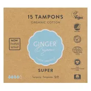 Ginger Organic Tampons Super 15ST