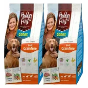 2x HobbyFirst Canex Hondenvoer Adult Graanvrij Eend 12 kg