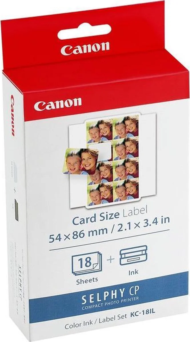 Canon KC-18IL Selphy CP Serie inkt en papier