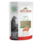 48x Almo Nature HFC Natural Kattenvoer Nat Kip & Garnaal 55 gr
