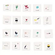 ALL YOU CAN SEND - Handige mix van 20 verschillende luxe wenskaarten set inclusief envelop - gevouwen - verjaardag - liefde - zomaar - voor jou - feest - uitnodiging