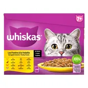 2x Whiskas Senior Multipack Gevogelte Selectie in Saus 24 x 85 gr