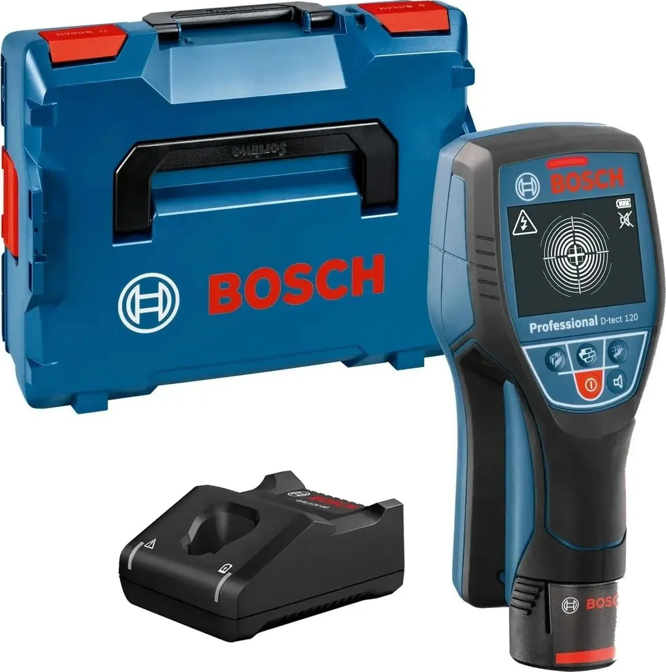 Bosch Professional D-TECT 120 Accu muurscanner 120mm 12V 2.0Ah in L-Boxx - 0601081301