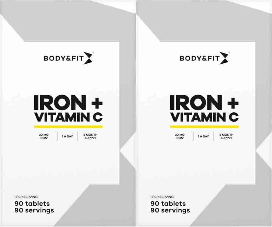 2x Body & Fit IJzer & vitamine C 90 tabletten