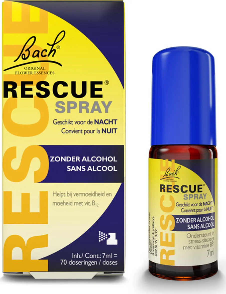 Bach Rescue Nacht Spray Zonder Alcohol 7ML