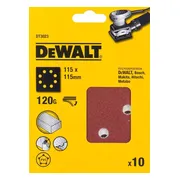 DeWALT DT3023 P120 Schuurpapier 1/4 Velcro VE=10