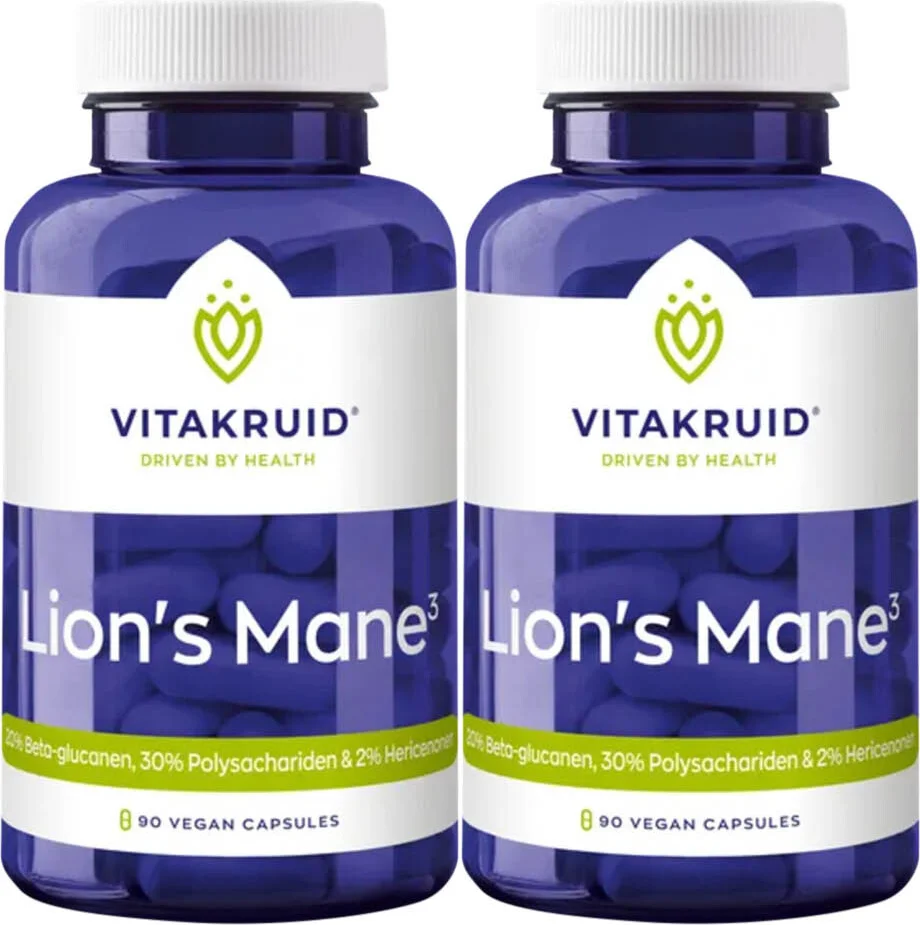 2x Vitakruid Lion's Mane 90 capsules