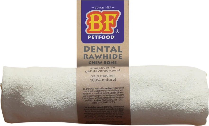 BF Petfood Dental Rol Rawhide Medium