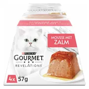 Gourmet Revelations Kattenvoer Nat Mousse Zalm 4 x 57 gr
