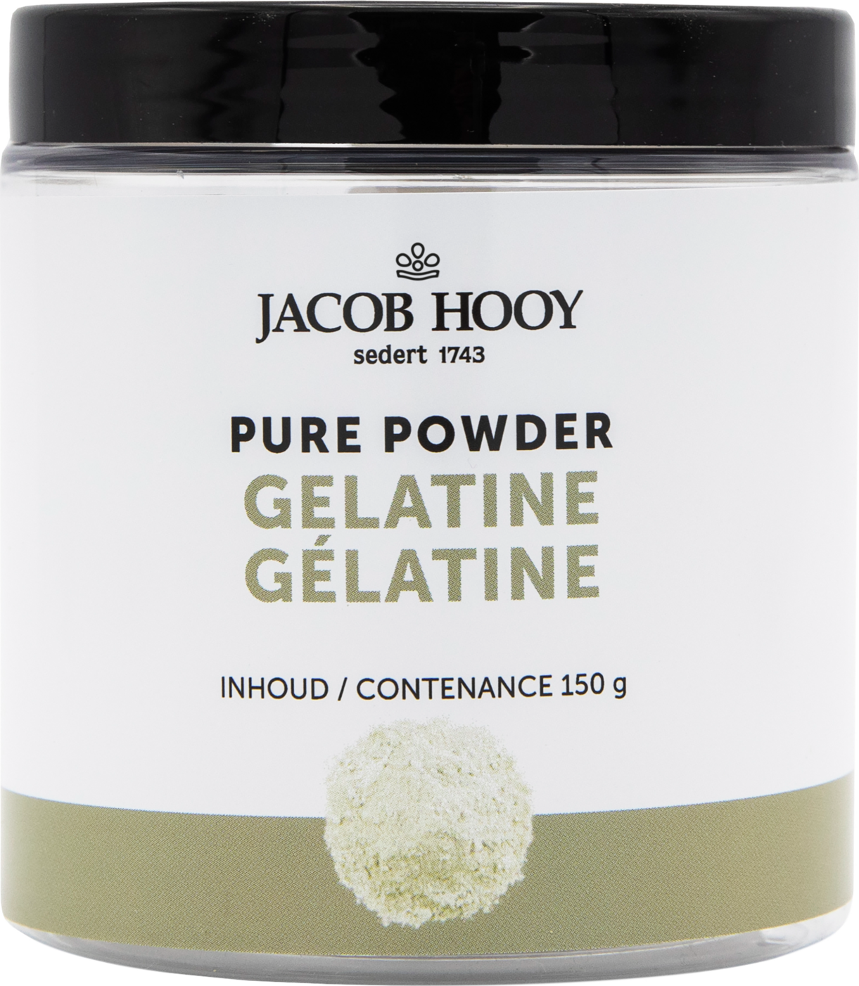 Jacob Hooy Pure Powder Gelatine Poeder 150GR