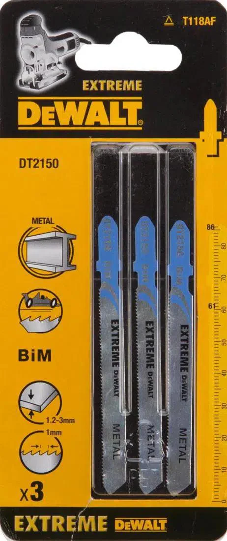 DeWALT DT2150 T 118 AF Decoupeerzaagblad voor Metaal & Non-ferro VE=3