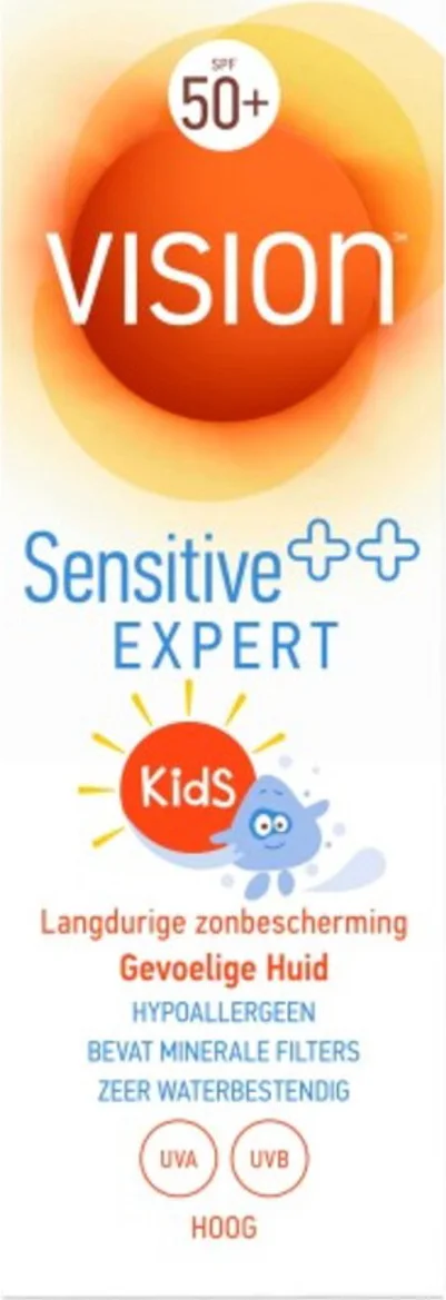 2x Vision Zonnebrand Kids Sensitive Lotion SPF 50+ 180 ml