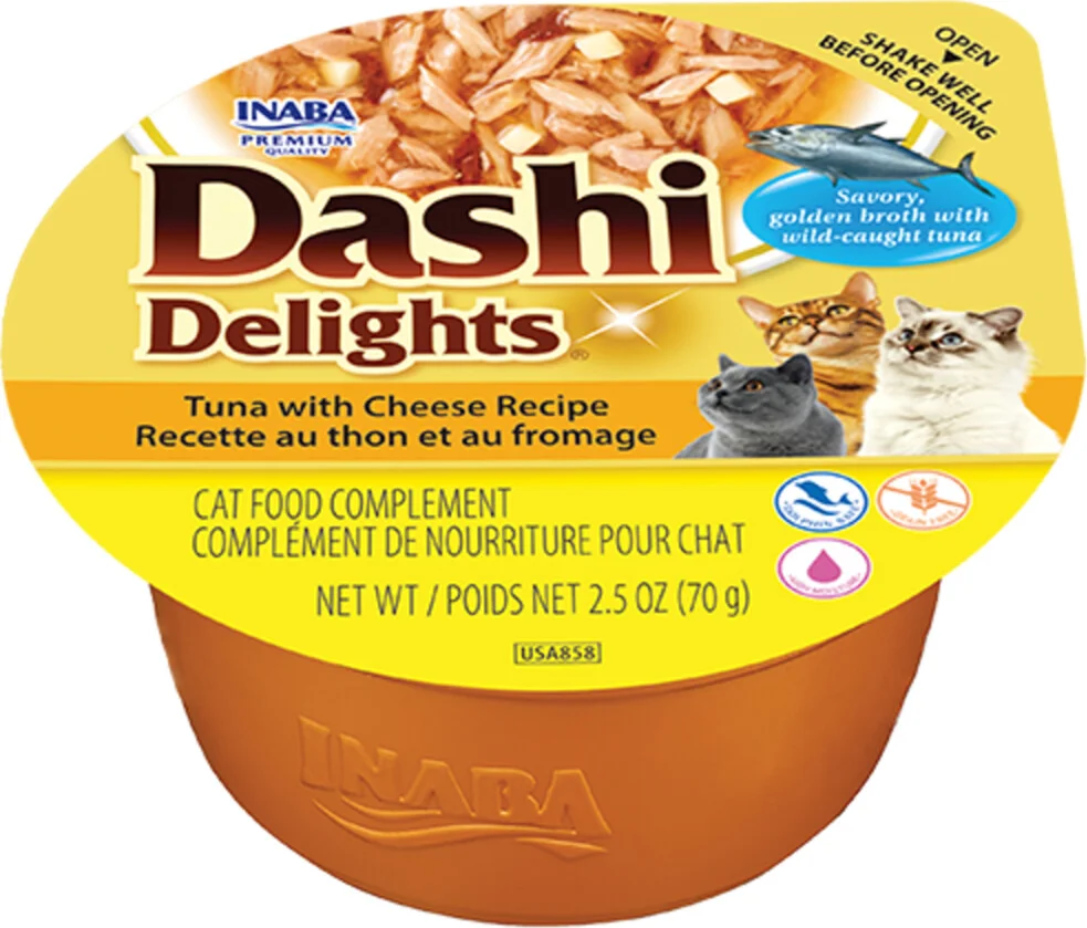Ciao Kattenvoer Nat Dashi Delights Bouillon Tuna & Cheese 70 gr