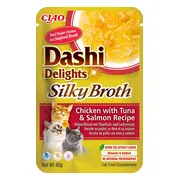 Ciao Dashi Delights Silky Broth Kattenvoer Nat Chicken & Tuna & Salmon 40 gr