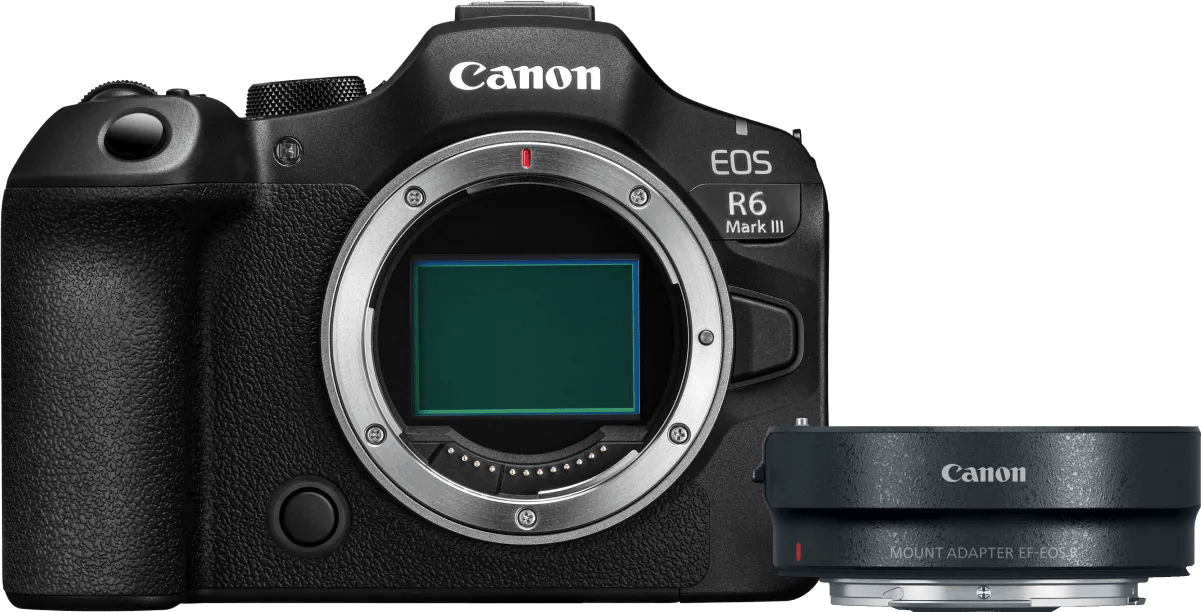 Canon EOS R6 Mark III Body + EF-EOS R Mount Adapter