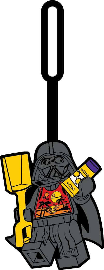 LEGO Darth Vader op vakantie bagagelabel