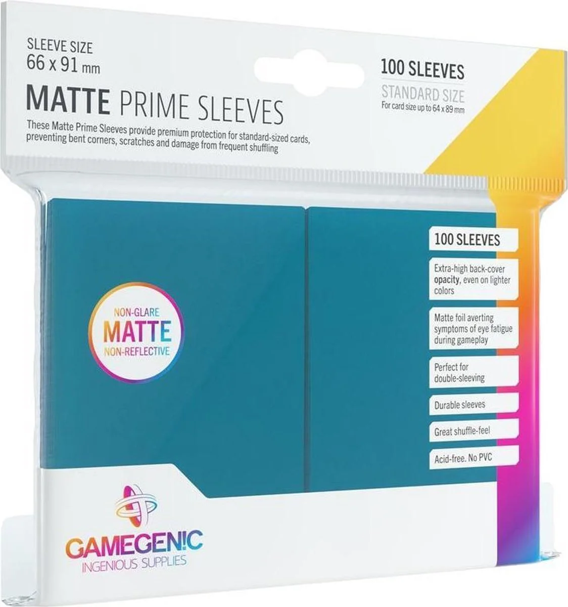 Gamegenic - Sleeves Matte Prime Blue (100 Sleeves)