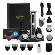 Royce 11 in 1 Baardtrimmer – Trimmer voor Baard & Lichaam - Baardtrimmer Mannen - Lichaamstrimmer - Snor Trimmer - Bodygroomer - Trimmer intieme zone - Incl. 10 Opzetstukken
