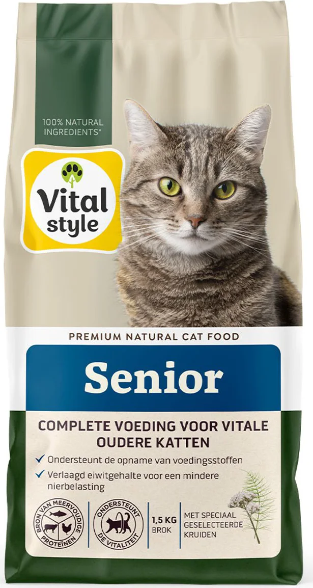 Vitalstyle Senior Kattenvoer 1,5 kg