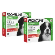 2x Frontline Combo Spot On Anti Vlooien en Teken Druppels Hond vanaf 40 kg 6 pipetten