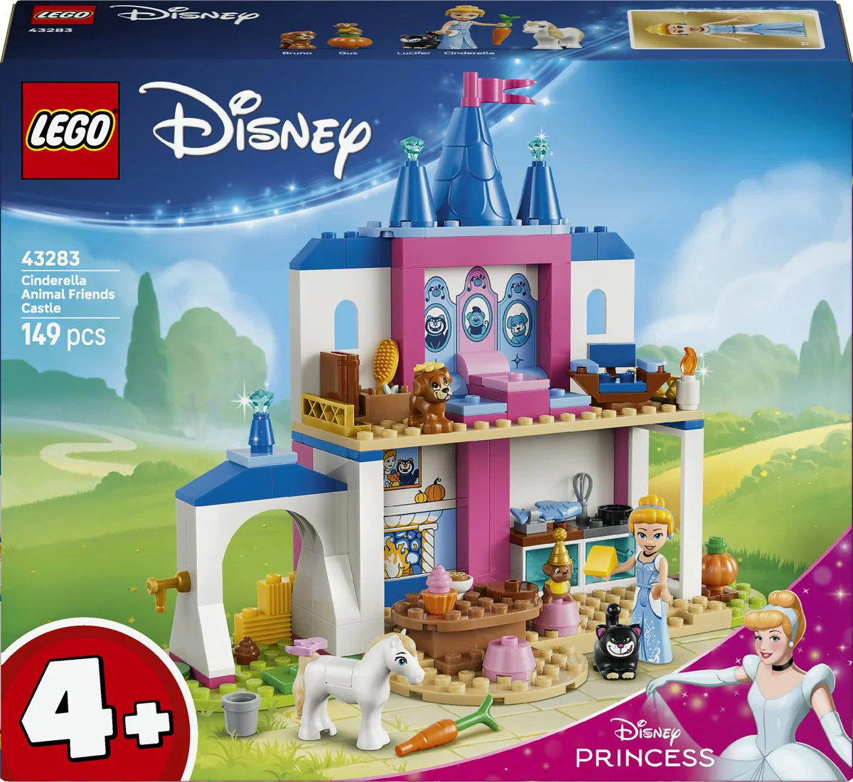 LEGO Disney Assepoesters kasteel met dierenvriendjes 43283
