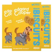 3x Edgard & Cooper Adult Biscuit Kalkoen & Kip 400 gr