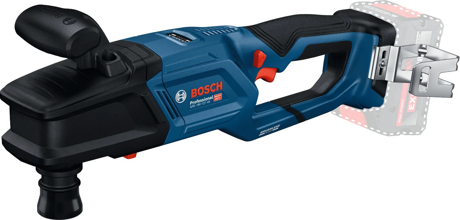 Bosch Professional GRD 18V-127 HX Accu haakse boormachine (zeskantopname) 18V Basic Body - 06019N5100