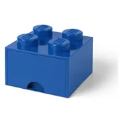 LEGO Blauwe opbergsteen met 4 noppen