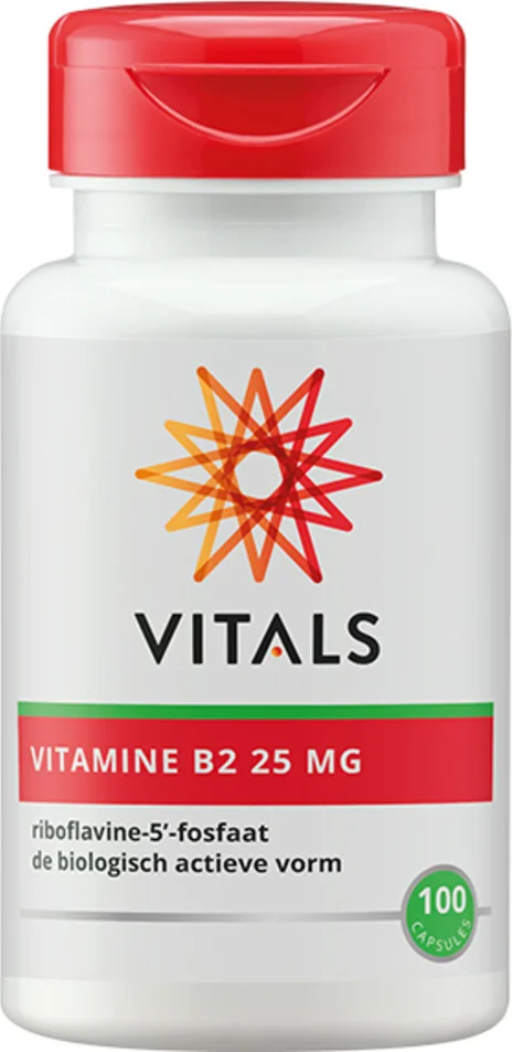 2x Vitals B2 Riboflavine 5 Fosfat 100 capsules
