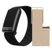 WHOOP 5.0 Peak Zwart Abonnement 1 Jaar + WHOOP 5.0 SuperKnit Luxe Band Beige