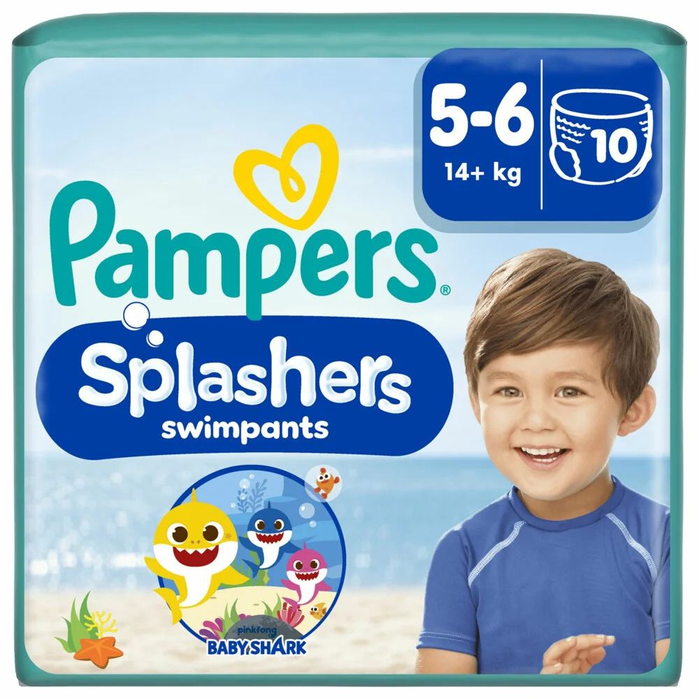Pampers Splashers Zwemluiers Maat 5-6 (14 kg+) 10 stuks
