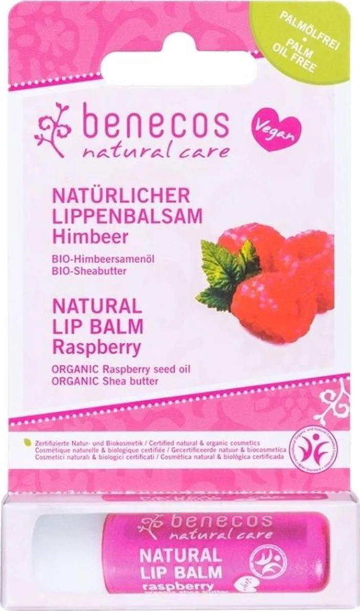 Benecos Natural Lip Balm Raspberry 4,7GR