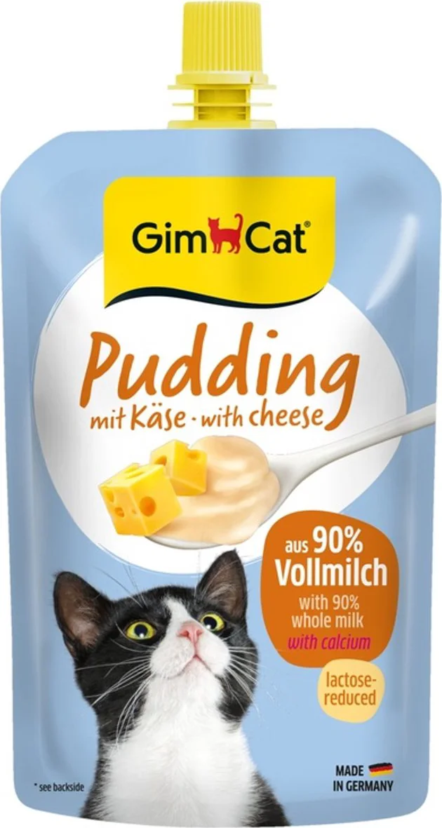 GimCat Pudding Kattensnack Kaas 100 gr