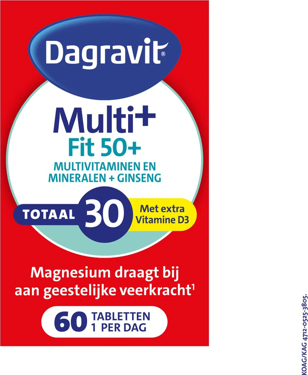 Dagravit Totaal 30 Vitaal 50+ 60 tabletten