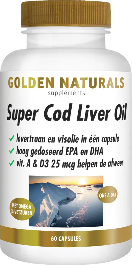 2x Golden Naturals Super Cod Liver Oil 60 softgels