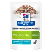 Hill's Prescription Diet Metabolic Weight Management Kattenvoer Nat Zeevis 85 gr