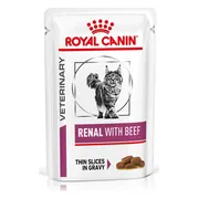 24x Royal Canin Kattenvoer Nat Renal met Rund 85 gr