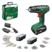 Bosch EasyDrill 18V-40 - Accu Schroefboormachine - Inclusief 1x 18V (1.5 Ah) Accu - Lader - 241 delige accessoire set