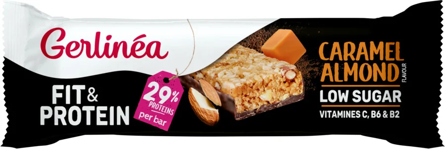 Gerlinea Fit & Protein Reep Caramel Almond 45 gr