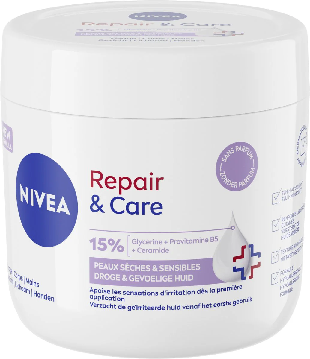NIVEA Repair & Care Bodycrème Sensitive 400 ml
