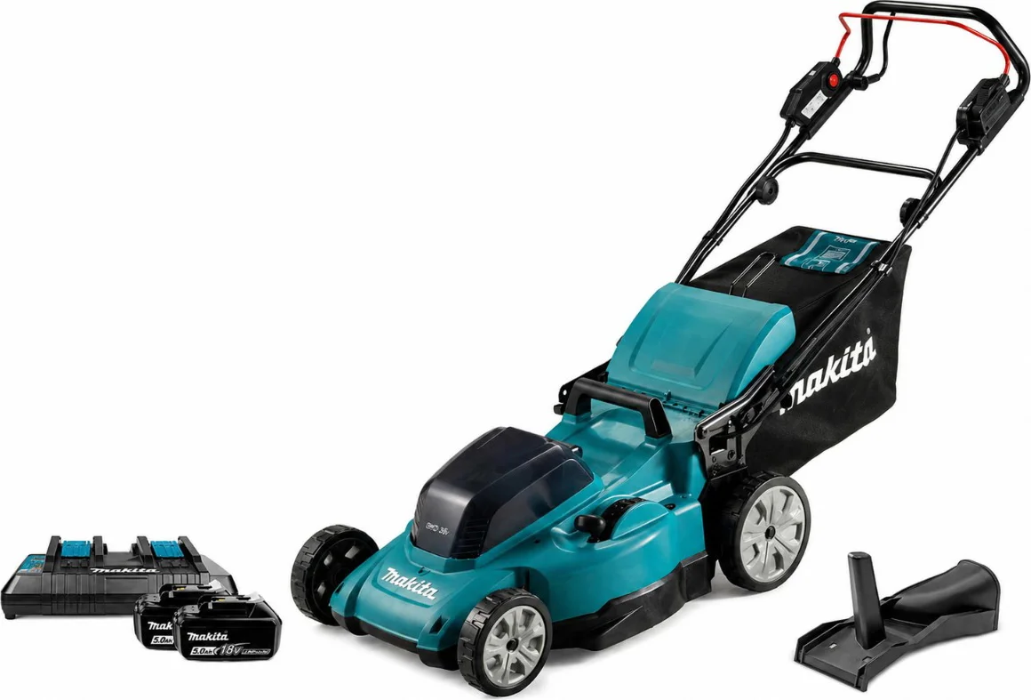 Makita DLM481PT2 Accu Grasmaaier 48cm 2x18V 5.0Ah
