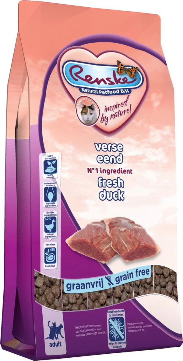 Renske Super Premium Adult Kattenvoer Eend 6 kg