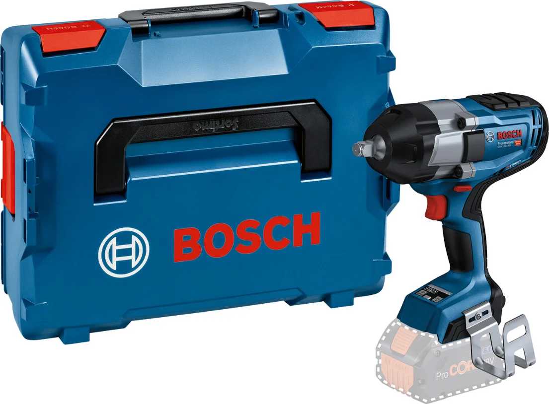 Bosch Professional GDS 18V-1000 Accu slagmoersleutel 1000Nm 1/2" frictiering 18V Basic Body in L-Boxx - 06019J8301