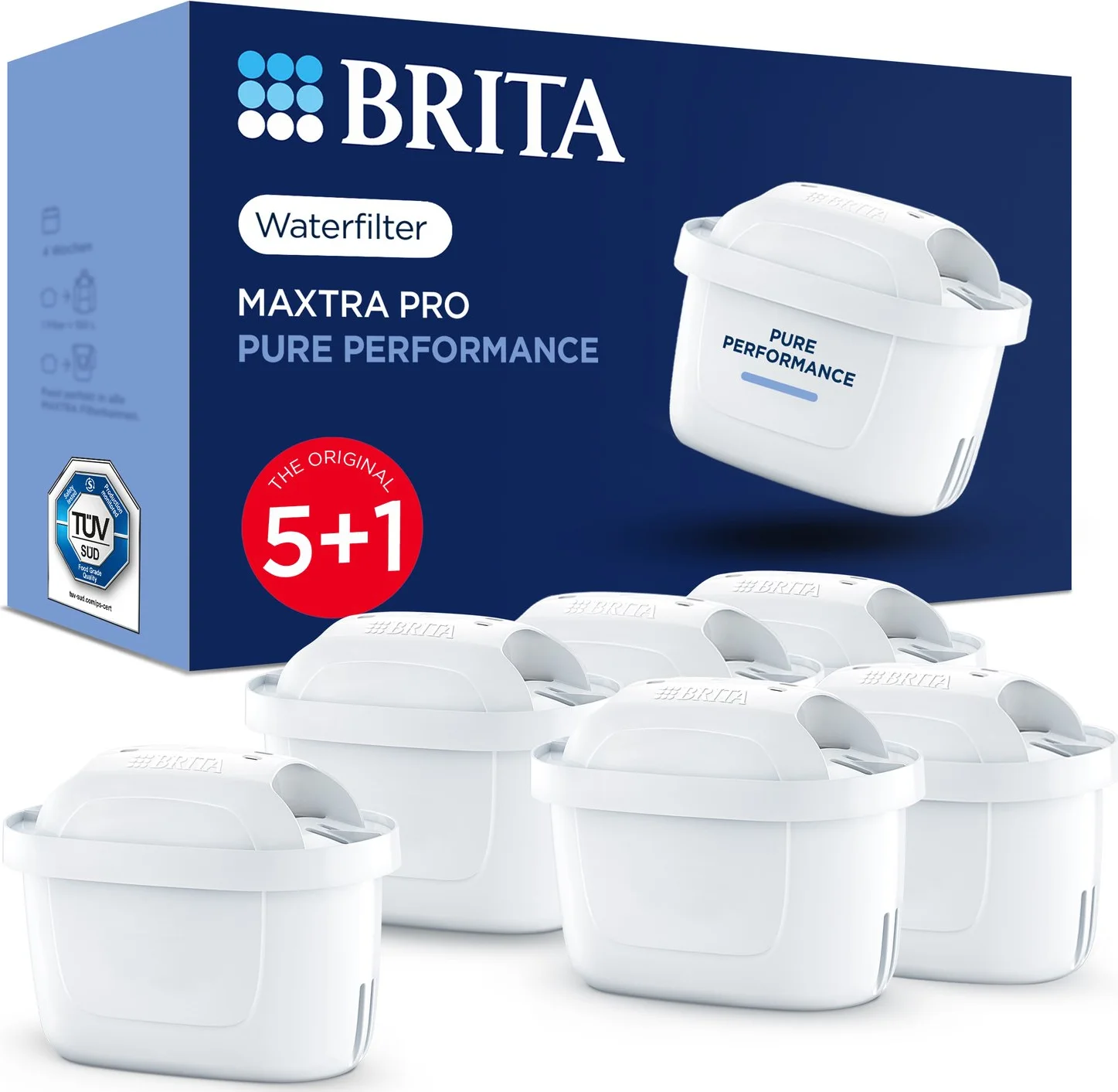 Brita Maxtra Pro Filterpatroon Pure Performance Pack 5+1 6ST