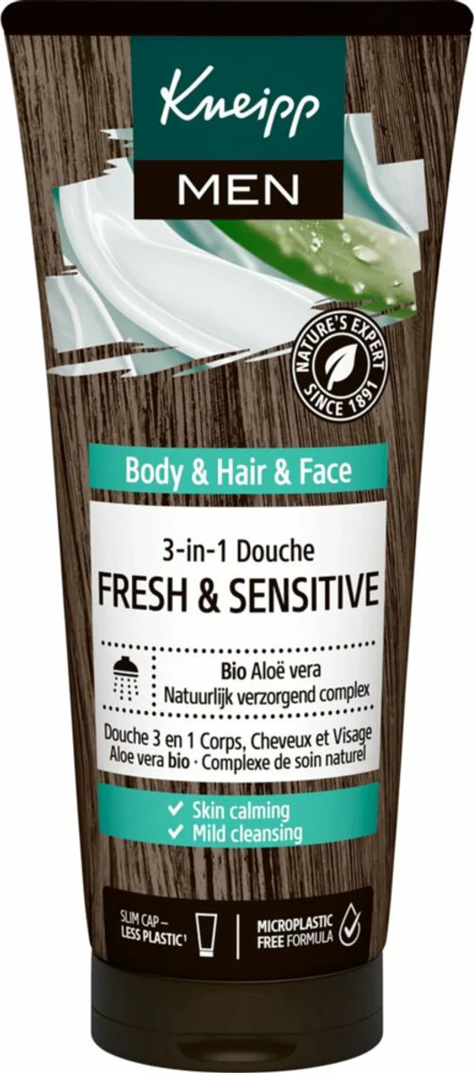 3x Kneipp Douche Men 3-in-1 Fresh & Sensitive 200 ml