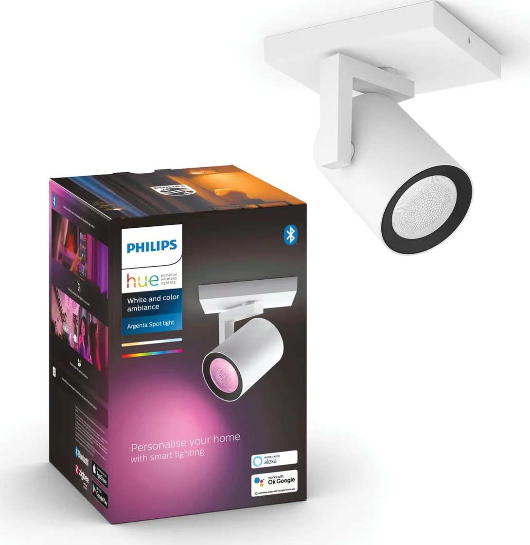 Philips Hue Argenta Opbouwspot White and Color - Wit - 1-spots
