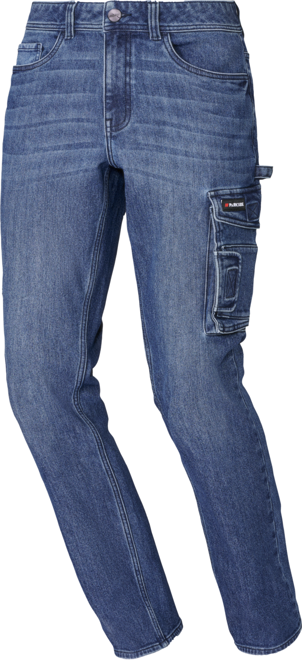 PARKSIDE Heren thermospijkerbroek in workwearstijl. (Blauw, 54 (38/32))