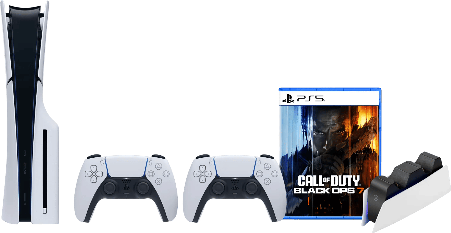 Sony PlayStation 5 Slim Disc Edition + Black Ops 7 + Extra Controller Wit + Oplaadstation