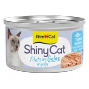 GimCat Kattenvoer Nat ShinyCat Filets in Jelly Tonijn & Anjovis 70 gr