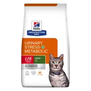 Hill's Prescription Diet c/d Multicare Stress + Metabolic Kattenvoer Droog Kip 1,5 kg